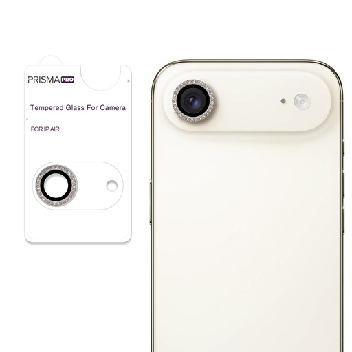 [PP-I17A-DCL-GO] Prisma Pro Shield - Diamond Camera Lens w/HD Tempered Glass for iPhone Air (Gold)