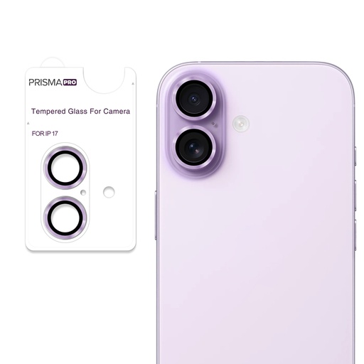 [PP-I17-RCL-LV] Prisma Pro Shield - Ring Camera Lens w/HD Tempered Glass  for iPhone 17 (Lavender)