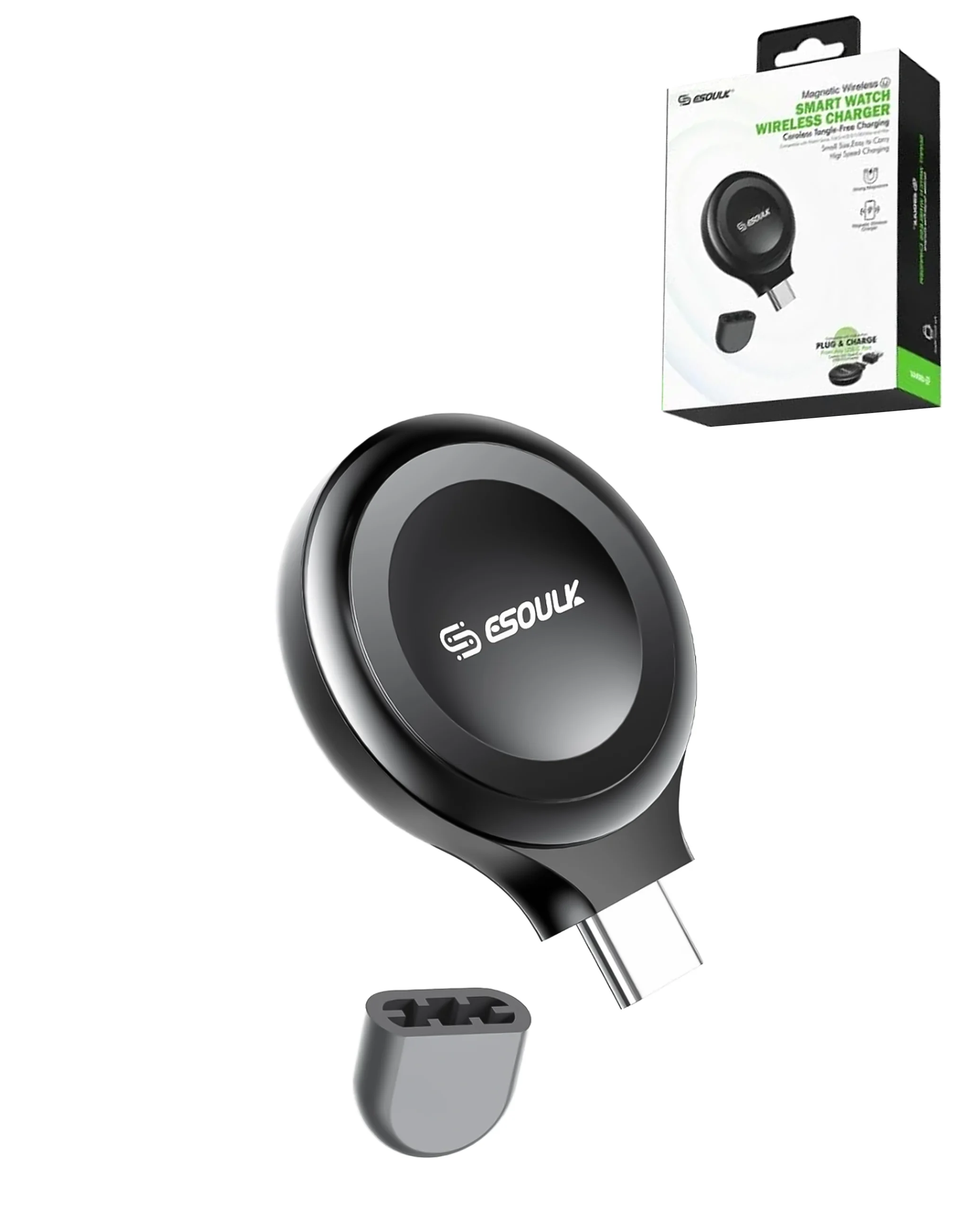[ACE-EK6005-BK] Esoulk EK6005 Convenient Magnetic Wireless Charger for Smart Watch (Black)
