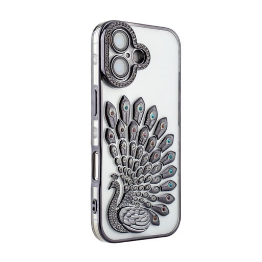 [CS-I17-CPC-BK] Crystal Plume Case for iPhone 17 - Black