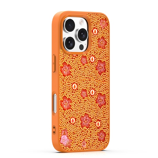 [CS-I14P-BBC-OR] BeadBlossom Case for iPhone 14 Pro - Orange