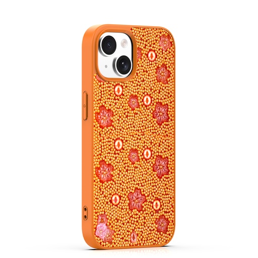 [CS-I15-BBC-OR] BeadBlossom Case for iPhone 15 - Orange