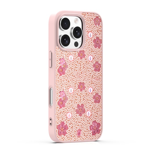 [CS-I16PM-BBC-PN] BeadBlossom Case for iPhone 16 Pro Max - Pink