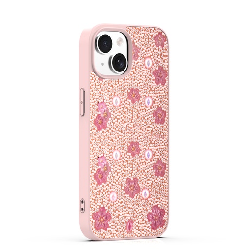 [CS-I14-BBC-PN] BeadBlossom Case for iPhone 14 / 13 - Pink