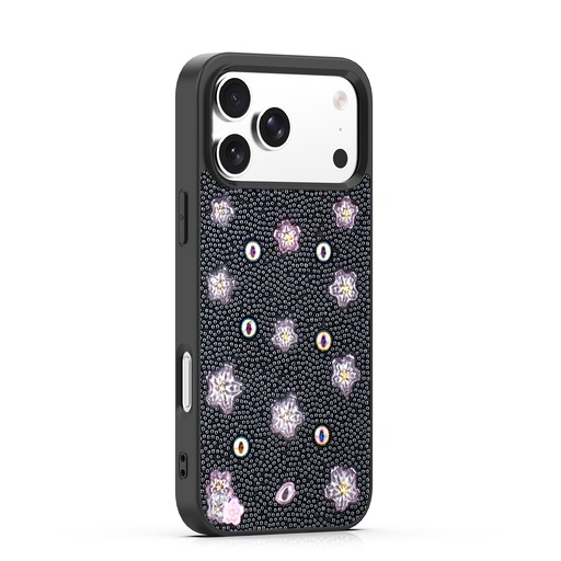 [CS-I17P-BBC-BK] BeadBlossom Case for  iPhone 17 Pro - Black