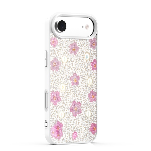 [CS-I17A-BBC-WH] BeadBlossom Case for  iPhone Air - White
