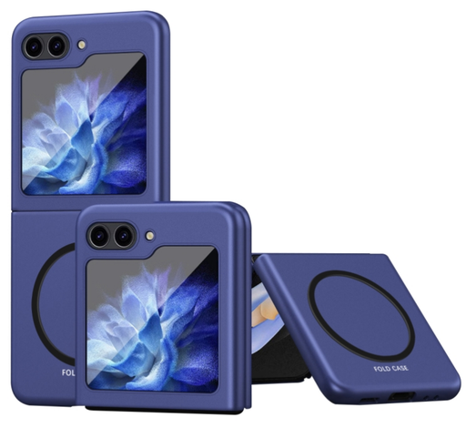 [CS-FL8-MPC-DBL] Magnetic Protective Case for Z Flip 8 - Dark Blue