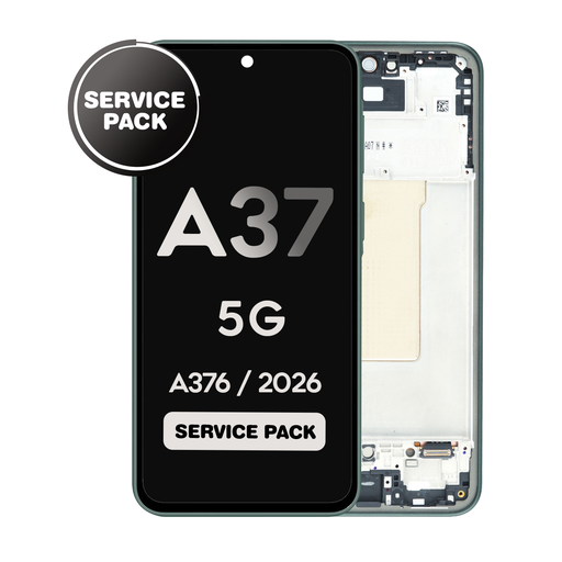 [LCD-A376-WF-SP-GR] OLED Assembly for Galaxy A37 5G (A376 / 2026) with Frame - Green (Service Pack)