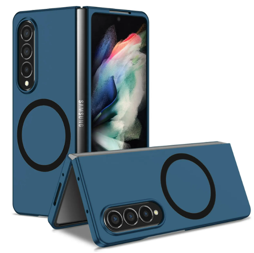 [CS-FD8U-MPC-DBL] Magnetic Protective Case for Z Fold 8 Ultra - Dark Blue