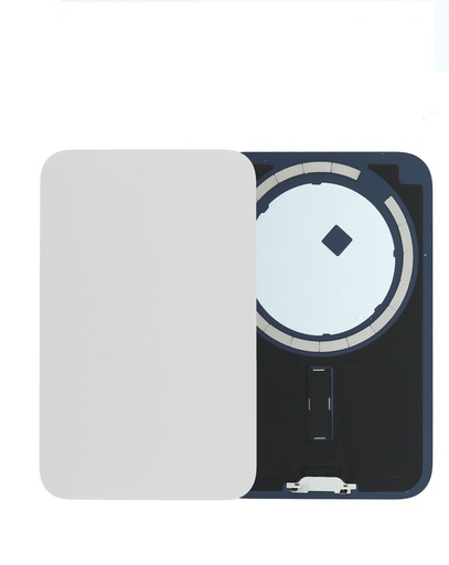 [SP-I17PM-BGWMM-WF-NO-SI] Back Glass with Frame and MagSafe Magnet for iPhone 17 Pro Max (No Logo) (Silver)