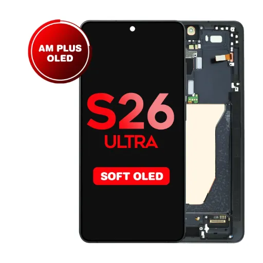 [LCD-S26U-WF-HQ-VLT] OLED Assembly with Frame for Samsung Galaxy S26 Ultra (S948) - Cobalt Violet  (Aftermarket Plus - Soft OLED / 120Hz)