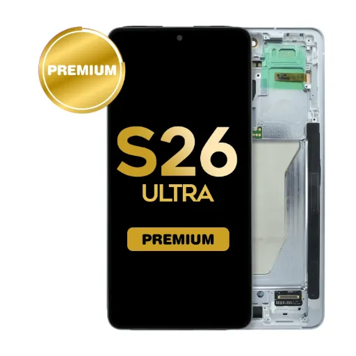 [LCD-S26U-WF-SI] OLED Assembly with Frame for Samsung Galaxy S26 Ultra (S948) - Silver Shadow (Premium)