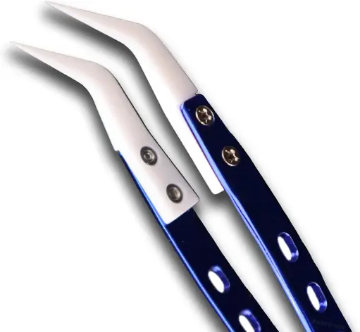 [TL-PLRTX-CPCTT-CT-02] Polartronix Ceramic Precision Curved Tip Tweezers (CT-02)