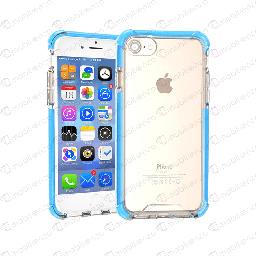 [CS-I7-HEC-BLE] Hard Elastic Clear Case  for iPhone 7/8 - Blue Edge