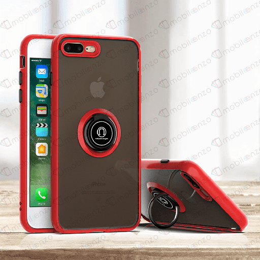 [CS-I7-MTR-RD] Matte Ring Case  for iPhone 7/8 - Red
