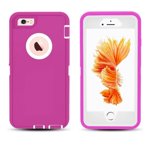 [CS-I7-OBD-PNWH] DualPro Protector Case  for iPhone 7/8 - Pink & White