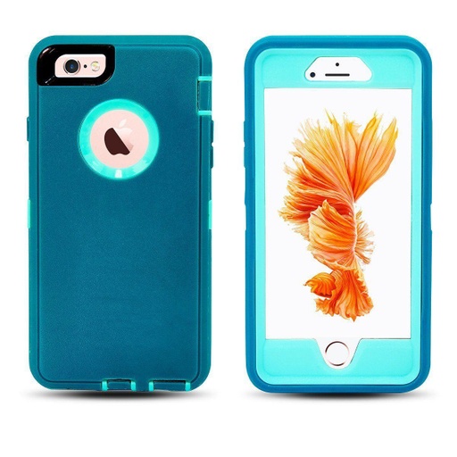 [CS-I7-OBD-TELBL] DualPro Protector Case  for iPhone 7/8 - Teal & Light Blue