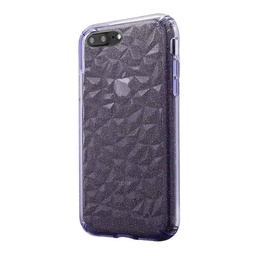 [CS-I7P-3CC-GPU] 3D Crystal Case  for iPhone 7/8 Plus - Glitter Purple