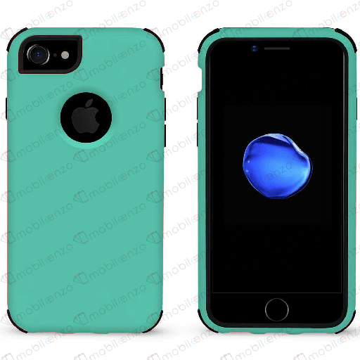 [CS-I7P-BHCL-TEBK] Bumper Hybrid Combo Case for iPhone 7/8 Plus - Teal & Black
