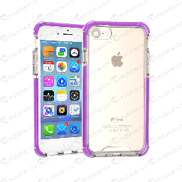 [CS-I7P-HEC-PUE] Hard Elastic Clear Case  for iPhone 7/8 Plus - Purple Edge