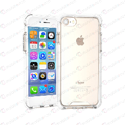 [CS-I7P-HEC-WHE] Hard Elastic Clear Case  for iPhone 7/8 Plus - White Edge