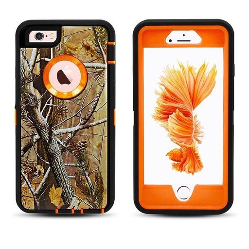 [CS-I7P-OBD-COR] DualPro Protector Case  for iPhone 7/8 Plus - Camouflage Orange