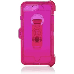 [CS-I7P-TOBD-PN] Transparent  DualPro Protector Case for iPhone 7/8 Plus - Pink