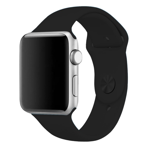 [CS-IW38-PMS-BK] Premium Silicone Band for iWatch 38/40/41mm - Black