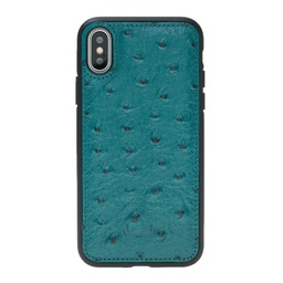 [CS-IX-BFC-OS-TQ] BNT Flex Cover Ostrich for iPhone X/Xs - Turquoise