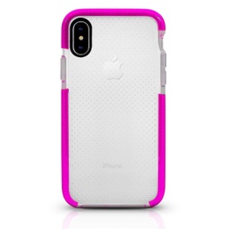 [CS-IX-ELD-PNE] Elastic Dot Case  for iPhone X/Xs - Pink Edge