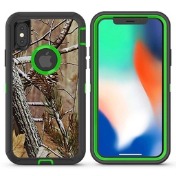 [CS-IX-OBD-CAMGR] DualPro Protector Case  for iPhone X/Xs - Camouflage Green