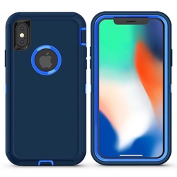 [CS-IX-OBD-DBLBL] DualPro Protector Case  for iPhone X/Xs - Dark Blue & Blue