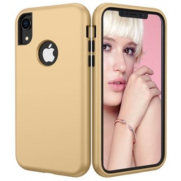 [CS-IXR-HCL-GO] Hybrid Combo Layer Protective Case  for iPhone XR - Gold
