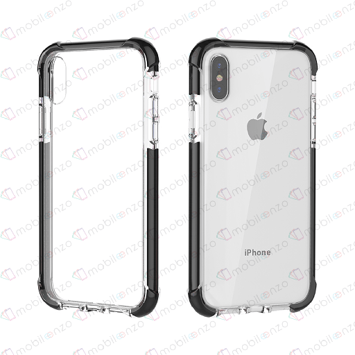 [CS-IXR-HEC-BKE] Hard Elastic Clear Case  for iPhone XR - Black Edge