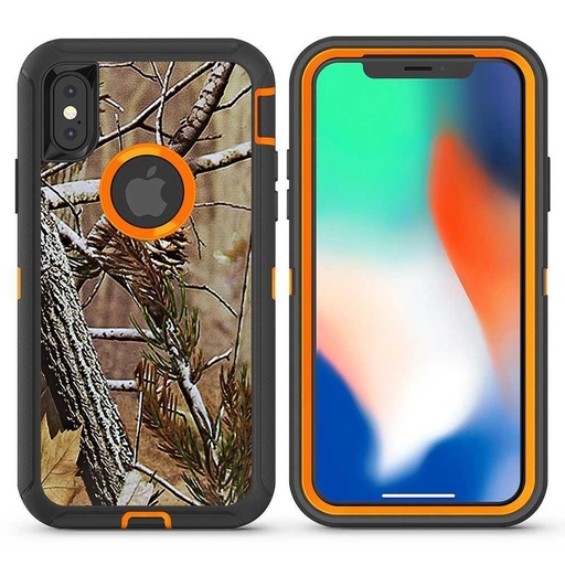 [CS-IXR-OBD-COR] DualPro Protector Case  for iPhone XR - Camouflage Orange