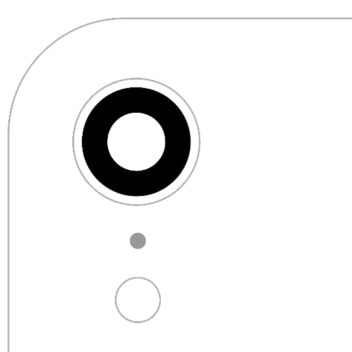 [SP-IXR-BCLWADT-GO-10P] Back Camera Lens (Glass Only) With Adhesive For iPhone XR  (10 Pack) (Premium)