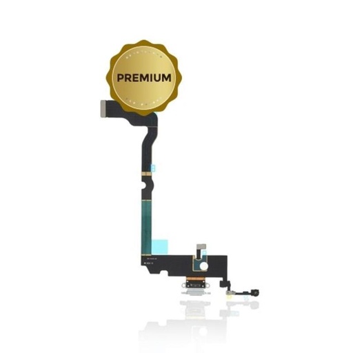 [SP-IXSM-CD-WH] Charging Port Flex for iPhone XS Max - Silver (Premium)