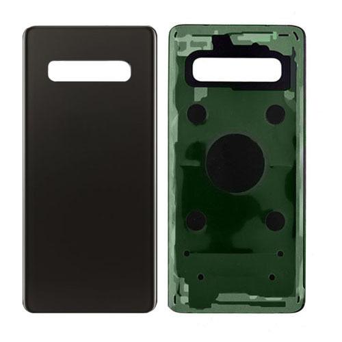 [SP-S10P-BCVGWCL-NO-BK] Back Cover Glass With Camera Lens For Samsung Galaxy S10 Plus (No Logo) (Black)