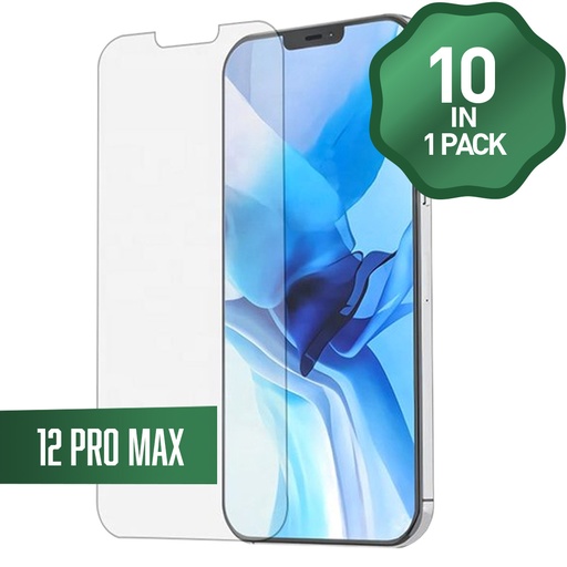 [TG-I12PM] Clear Tempered Glass for iPhone 12 Pro Max (6.7") (10 Pcs)