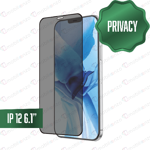 [TG-I12-PRV] Privacy Clear Tempered Glass for iPhone 12 / 12 Pro (6.1") - Regular