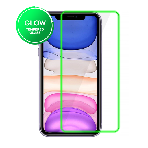 [TG-IXR-GWD-CL] Clear Tempered Glass for iPhone XR / 11 - Glow in The Dark (1 Pc)