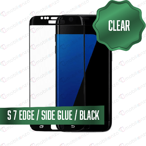[TG-S7E-BK] Tempered Glass for Samsung Galaxy S7 Edge Black