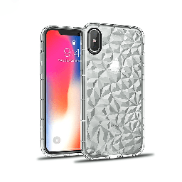 [CS-IXSM-3CC-CLR] 3D Crystal Case  for iPhone Xs Max - Clear
