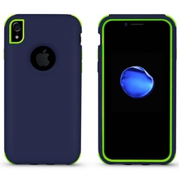 [CS-IXSM-BHCL-DBLGR] Bumper Hybrid Combo Layer Protective Case  for iPhone Xs Max - Dark Blue &amp; Green