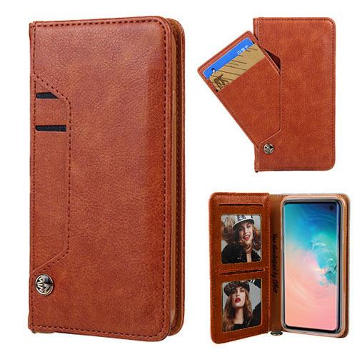 [CS-IXSM-LDC-BW] Ludic Leather Wallet Case  for iPhone Xs Max - Brown