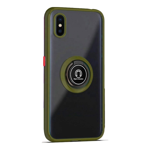 [CS-IXSM-MTR-AGR] Matte Ring Case  for iPhone Xs Max - Army
