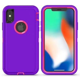 [CS-IXSM-OBD-PUPN] DualPro Protector Case  for iPhone Xs Max - Purple & Pink