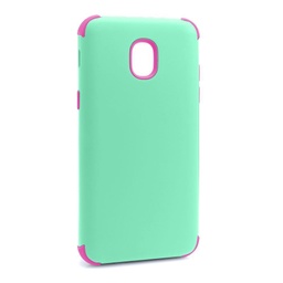 [CS-J3-2018-BHCL-TEHPN] Bumper Hybrid Combo Layer Protective Case  for Samsung J3 2018 - Teal &amp; Hot Pink