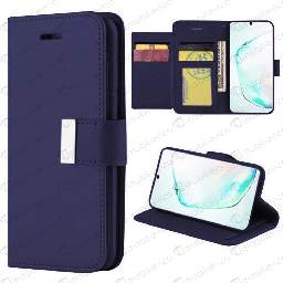 [CS-N20-FLW-DBL] Flip Leather Wallet Case for Note 20 - Dark Blue