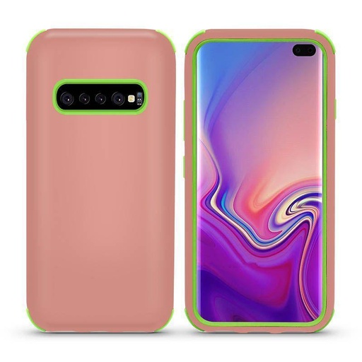 [CS-N9-BHCL-ROGOGR] Bumper Hybrid Combo Layer Protective Case  for Galaxy Note 9 - Rose Gold & Green
